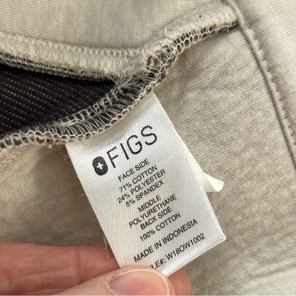 Figs Color Block Neoprene Limited Edition 1/4 Zip Sweatshirt Jacket Small - Picture 6 of 6